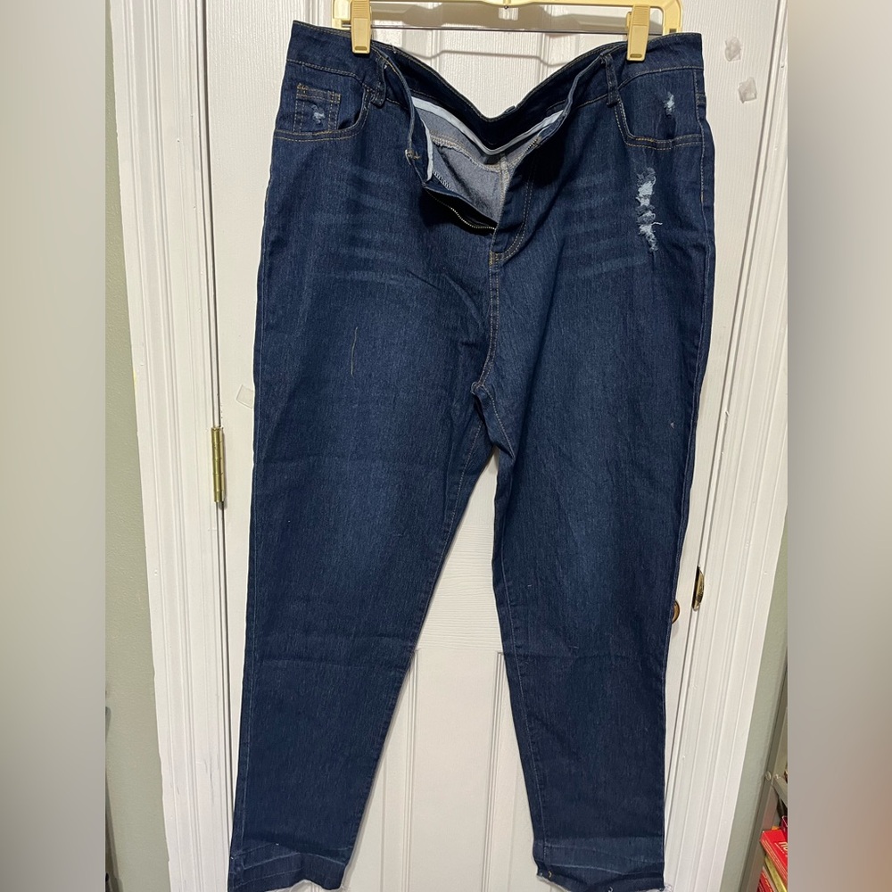 NWOT dark wash skinny jeans 2X